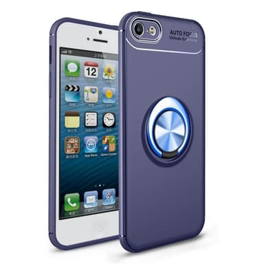 Slim Ring cover Apple iPhone 5, 5S, 5SE  - Sort / Blå