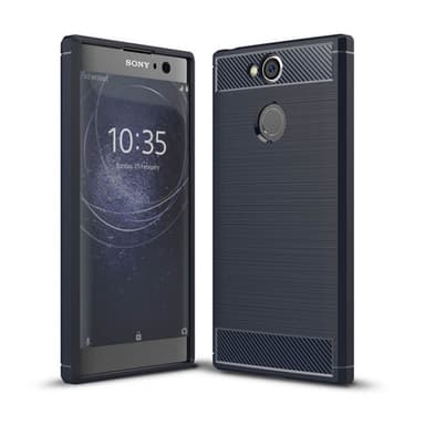 Børstet silikone cover Sony Xperia XA2 (H4113)  - sort