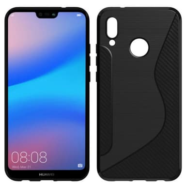 S-Line Silicone Cover til Huawei P20 Lite (ANE-LX1)  - blå