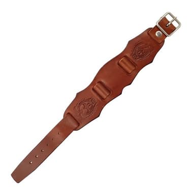 Svenskfremstillet CUFF læderarmbånd  - brun