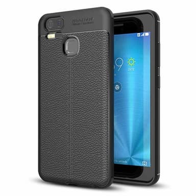Lædermønstret silicone cover Asus Zenfone Zoom S (ZE553KL)  - blå