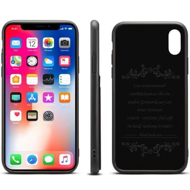 Denior Læder Cover med kortslot Apple iPhone XS Max (6,5 ")  - brun