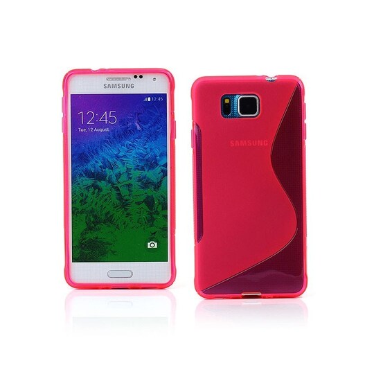 S-Line Silicone Cover til Samsung Galaxy Alpha (SM-G850F) : farve - gennemsigtig
