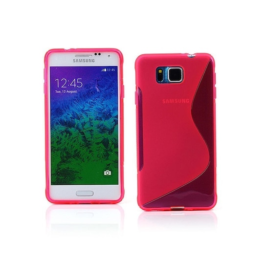 S-Line Silicone Cover til Samsung Galaxy Alpha (SM-G850F) : farve - hvid