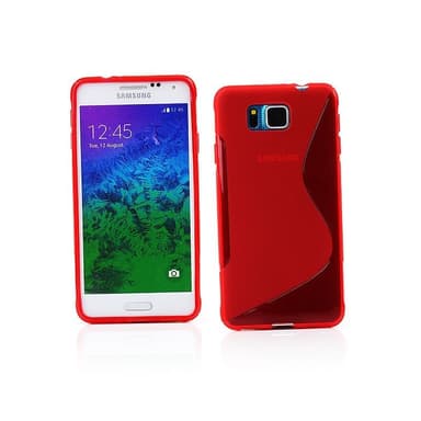 S-Line Silicone Cover til Samsung Galaxy Alpha (SM-G850F) : farve - Grå