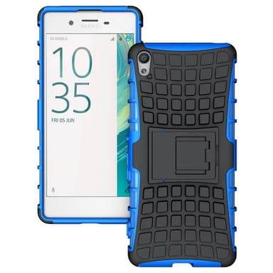 Stødfast Cover med stativ Sony Xperia XA (F3111) : farve - blå