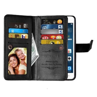 Dobbelt Flip Flexi 9-kort LG Stylus 2 Plus (K535N)  - rød