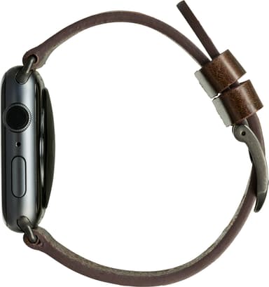Dbramante Bornholm Apple Watch 42-45 mm læderrem (d. brown/sp.gr)