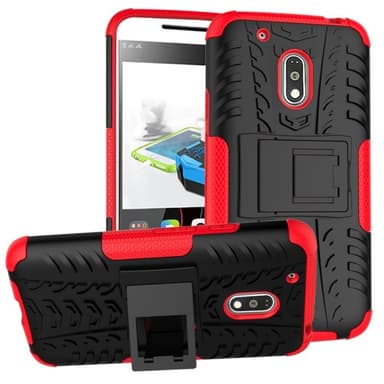 Stødfast Cover med stativ Motorola Moto G4, G4 + (XT1622) : farve - sort