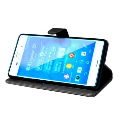 Wallet 3-kort til Sony Xperia Z3 + (E6553)  - sort
