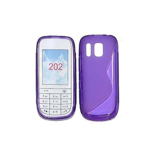 S-Line Silicone Cover til Nokia Asha 202 : farve - lilla