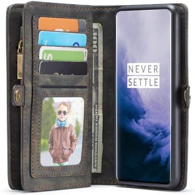 CaseMe Wallet 11-kort OnePlus 7 PRO  - brun