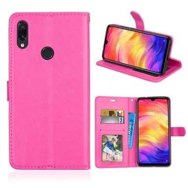 Wallet 3-kort til Xiaomi Redmi Note 7 (6,3 ")  - lyserød