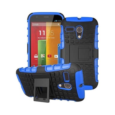 Stødfast Cover med stativ Motorola Moto G (XT1032) : farve - blå