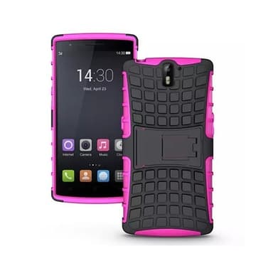 Stødfast Cover med stativ OnePlus One (E1005) : farve - lyserød