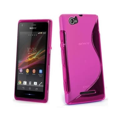 S-Line Silicone Cover til Sony Xperia M (c1905) : farve - hvid