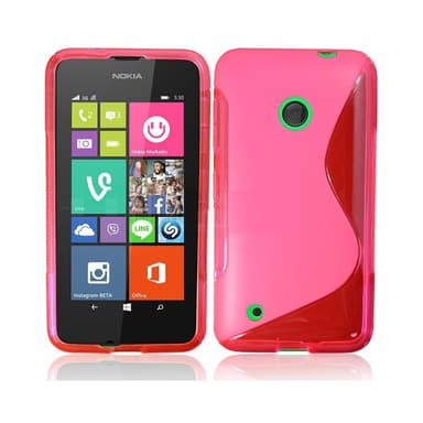 S-Line Silicone Cover til Nokia Lumia 530 (RM-1017) : farve - hvid