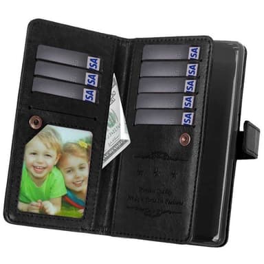 Dobbelt Flip Flexi 9-kort Samsung Galaxy S9 Plus (SM-G965F)  - sort