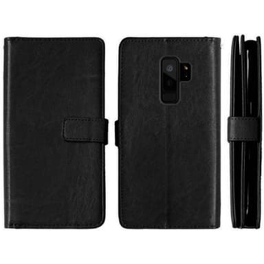 Dobbelt Flip Flexi 9-kort Samsung Galaxy S9 Plus (SM-G965F)  - sort