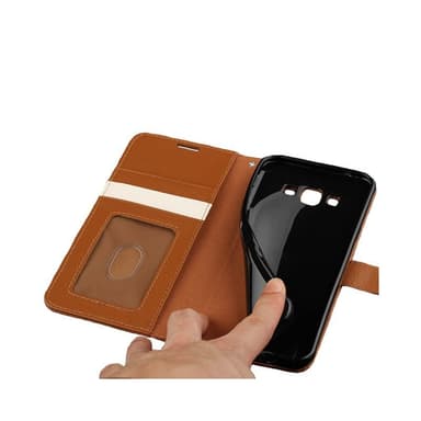 Wallet 3-kort til Samsung Galaxy A8 2015 (SM-A800F)  - lyserød