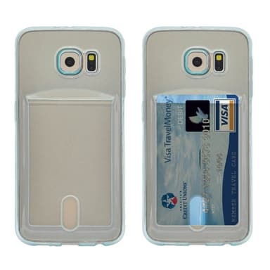 Silikone Cover med slot Samsung Galaxy S6 (SM-G920F)  - gul