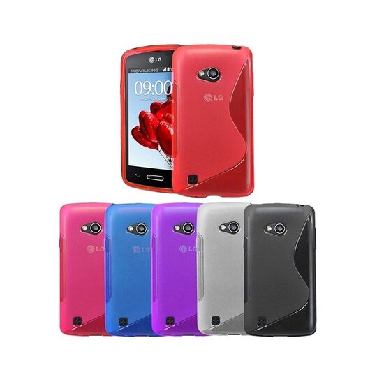 S-Line Silicone Cover til LG L50 (D213) : farve - lyserød