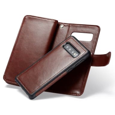 Dobbelt Wallet 2i1 Samsung Galaxy S10 Plus (SM-G975F)  - brun