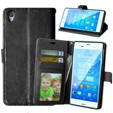 Wallet 3-kort til Sony Xperia Z3 + (E6553)  - sort