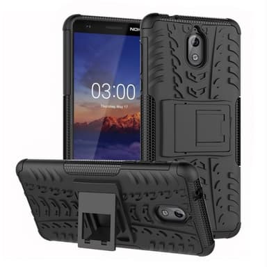 Stødfast Cover med stativ Nokia 3.1 2018 (TA-1063)  - hvid