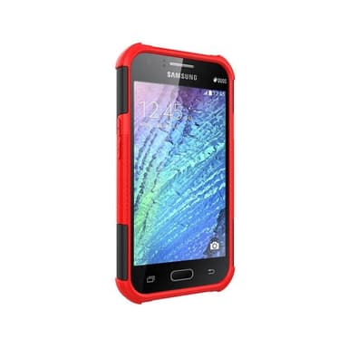 Stødfast Cover med stativ Samsung Galaxy J1 Ace (SM-J110F) : farve - rød