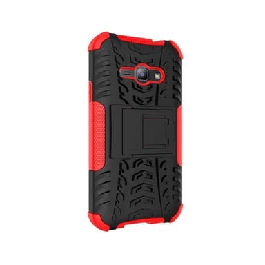 Stødfast Cover med stativ Samsung Galaxy J1 Ace (SM-J110F) : farve - rød