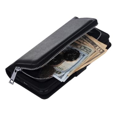 Wallet cover 2i1 møntlomme Samsung Galaxy S8 Plus (SM-G955F)  - sort