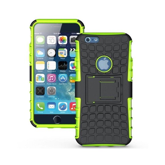 Stødfast Cover med stativ Apple iPhone 6 / 6S : farve - grøn
