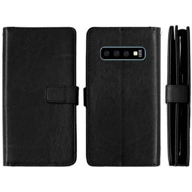 Dobbelt Flip Flexi 9-kort Samsung Galaxy S10 (SM-G973F)  - brun