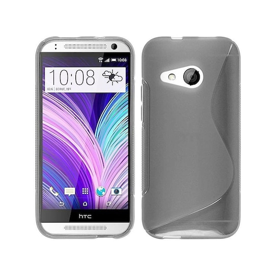 S-Line Silicone Cover til HTC ONE M8 Mini : farve - lyserød