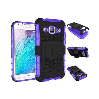 Stødfast Cover med stativ Samsung Galaxy J1 2015 (SM-J100H) : farve - grøn
