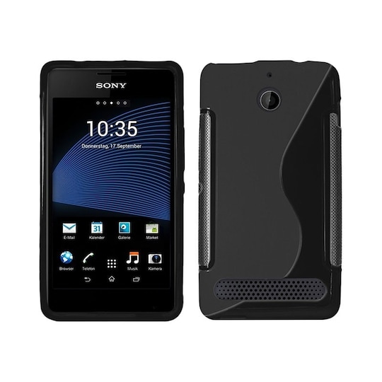 S-Line Silicone Cover til Sony Xperia E1 (D2005) : farve - sort
