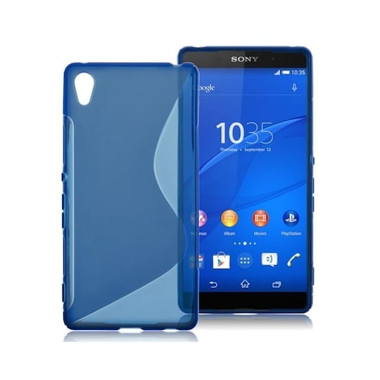 S-Line Silicone Cover til Sony Xperia Z3 + (E6553) : farve - blå