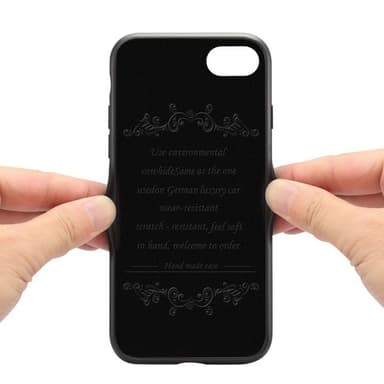 Denior Læder Cover med kortslot Apple iPhone 7 / 8 / SE (4.7")  - sor