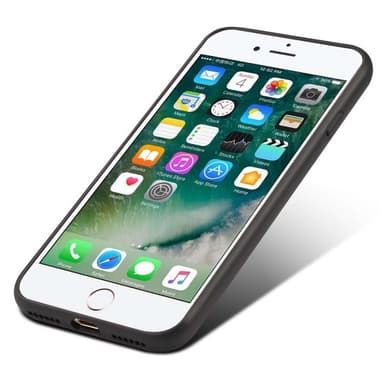 Denior Læder Cover med kortslot Apple iPhone 7 / 8 / SE (4.7")  - sor