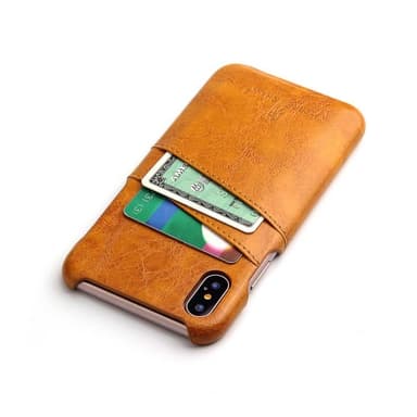 Retro Cover 2-kort Apple iPhone X / Xs  - gul