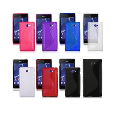 S-Line Silicone Cover til Sony Xperia M2 (D2303) : farve - røget