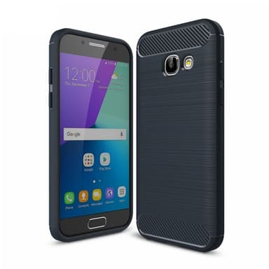 Børstet silikone cover Samsung Galaxy A5 2017 (SM-A520F)  - blå