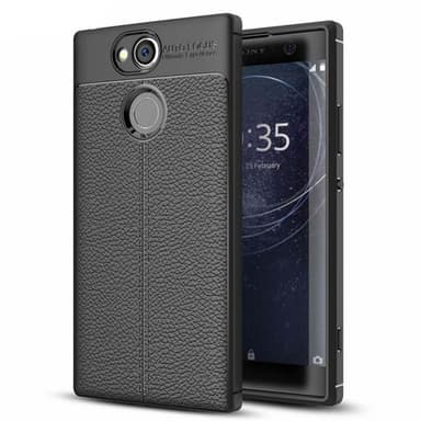 Lædermønstret silicone cover Sony Xperia XA2 Ultra (H4213)  - blå