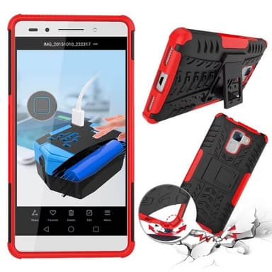 Stødfast Cover med stativ Huawei Honor 7 (PLK-L01) : farve - lilla