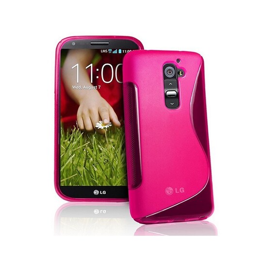 S-Line Silicone Cover til LG G2 Mini (D620) : farve - lyserød