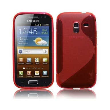 S-Line Silicone Cover til Samsung Galaxy Ace 2 (GT-i8160) : farve - rød