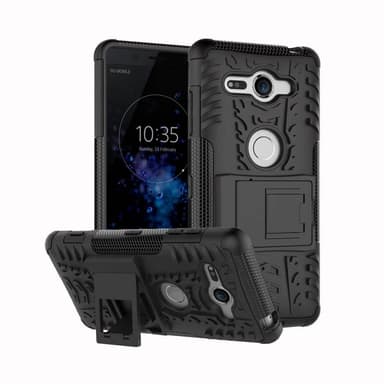 Stødfast Cover med stativ Sony Xperia XZ2 Compact (H8324)  - blå