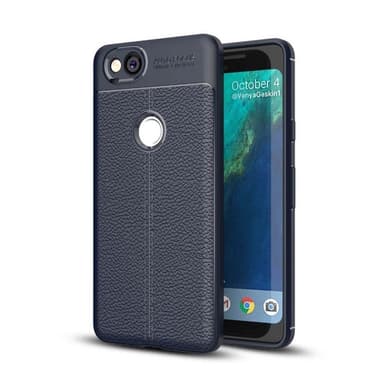 Lædermønstret silicone cover Google Pixel 2  - rød