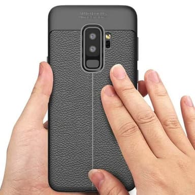 Lædermønstret silicone cover Samsung Galaxy S9 Plus (SM-G965F)  - so